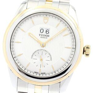 TUDOR Glamor Double Date 57103 Silver Dial Automatic Men's Watch_896471